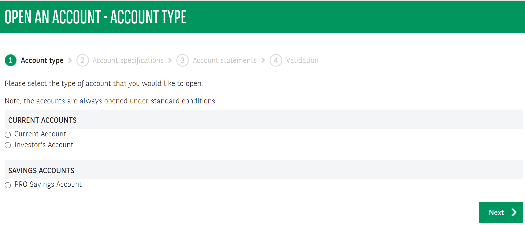 How to open a new current, savings or third-party account in Easy ...