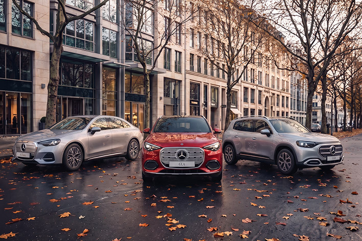 Electric Mercedes-Benz vehicles on private lease with Arval